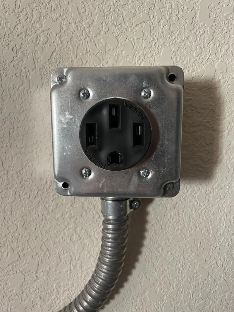 NEMA 14-50 outlet installed for Electrical Panel Upgrade in Everman